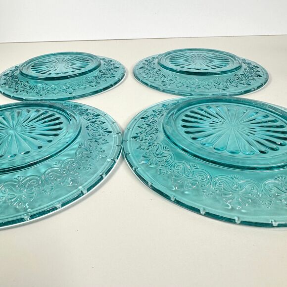 Pioneer Woman Turquoise Amelia Dessert Plates Set of 4 - Picture 5 of 7